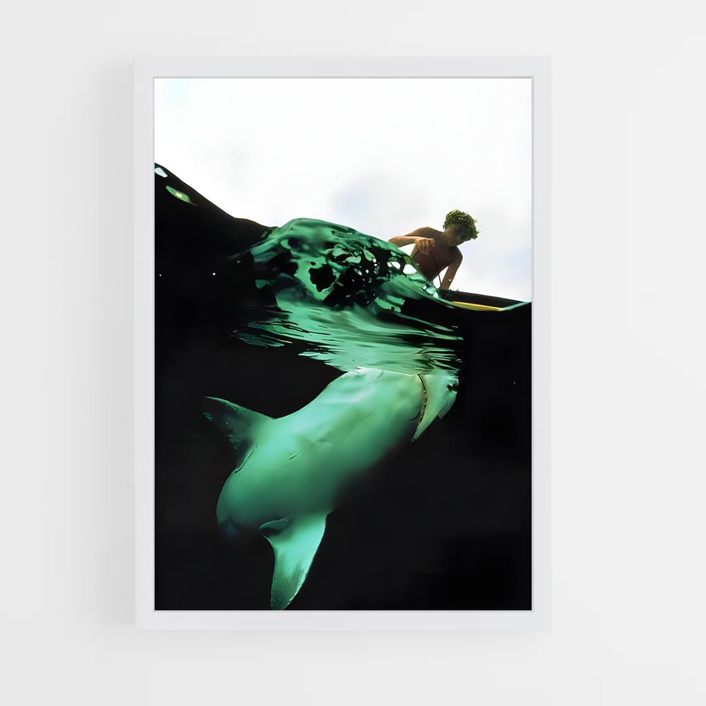Poster Surfing with Dolphins – affiche Plongée sous-marine (vue 3)